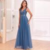 Vestido de Paetês Sem Mangas com Decote V Estilo Novo Europeu e Americano 2026 Elegante Vestido de Baile Moda Festa Vestido de Noite Fornecimento Aliexpress