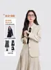 Jacket de Terno Profissional para Entrevista de Estudante Universitário, Camisa, Calça, Saia para Mulher, Terno de Três Peças, Nova Tendência Outono e Inverno