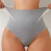 Tanga Moldeador de Control de Abdomen de Cintura Alta Transfronterizo para Mujer, Sin Costuras, Moldeador Corporal, Sexy Levantamiento de Glúteos, Sin Entrepierna, Tallas Grandes