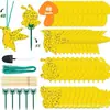 Placa Armadilha Adesiva Amarela para Insetos, Borboletas, Moscas-das-Frutas e Insetos, Espessada para Vendas Transfronteiriças na Amazon, Adequada para Flores