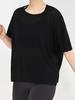 Plus size Solta Respirável Secagem Rápida Blusa Esportiva de Mesh Feminina T Corrida Fitness Yoga Pilates Manga Curta Fio Slub