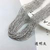 Cuentas de cristal de cara cortada accesorios para joyería diy hilo de algodón cristal afilado ultra pequeño 234mm material de borla cuentas de vidrio al por mayor