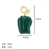 Popular Colgante de Fruta de Goteo de Aceite Hecho a Mano de Amazon Aleación Estéreo Cereza Fresa Sandía Pimienta Accesorios DIY