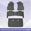 Adecuado para Toyota Fortuner Crysta 2015+ (Manual) Tapetes de Piso 3D XPE para Todo Clima