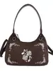 Bolsa vintage estilo japonês para axila feminina, nova coleção 2026, design de alta qualidade, adequada para o dia a dia, com detalhes bordados, bolsa de ombro versátil, bolsa transversal moderna