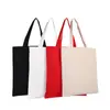 Bolsa de lona para pintar con logo a color, bolsa de hombro para compras, bolsa de algodón para publicidad y entrenamiento
