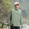 2026 Serie Montaña Colección Exterior Camiseta de Manga Larga de Secado Rápido para Hombre para Deportes al Aire Libre, Corte Holgado, Versátil para Primavera y Otoño