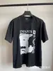 Erd Melancólico Rico Segunda Generación Estampado de Letras Viejo Holgado Retro Vintage Camiseta de Manga Corta para Hombre y Mujer Tendencia Verano
