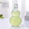 Cabaça criativa de celebridade da internet 0,50 kg vidro vinho branco jarra amarela vinho espumante caseiro engarrafado em sub-garrafas com tampa selada garrafa vazia