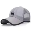Gorra de béisbol de malla transpirable con visera extendida, protección solar, gorra para deportes al aire libre con ventilador alimentado por energía solar