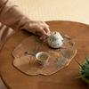 Gasa de nube, palabras de pájaro, fragancia de flor, posavasos impermeable de begonia, tela de estilo chino nuevo, ceremonia del té, repuestos, camino de mesa, posavasos