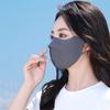 Mascarilla de Protección Solar para Mujer, Anti-UV, Sombrilla de Verano, Protección de Cara Completa, Estéreo 3D, Sin Marcas, Transpirable, Aspecto Elegante, Protección para los Ojos