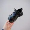 Nuevos Mocasines Retro Estilo Británico para Niñas Primavera 2026, Zapatos de Piel Versátiles con Velcro, Impermeables y Resistentes al Desgaste