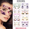 Pegatinas de Tatuaje Facial de Halloween en Stock para Niños y Adultos, Pintura Facial Colorida para Actuaciones de Festival, Pegatinas de Tatuaje Personalizables