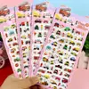 Pegatinas Suaves Espesadas de Dibujos Animados para Niños Unicornio Animal Panda Hibisco Cuero Pegatinas Estéreo Pegatinas de Burbujas de Esponja Pegatinas Estéreo