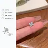 Venta de Liquidación del Fabricante Estilo Ins Europeo y Americano Personalidad Lazo Simple y Elegante Pendientes de Circonita para Mujer Moda Versátil Estilo Ins