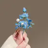 Broche de fã de flor de peônia de pérola elegante antigo Guofeng Retro Flower Corsage High-end Suit Accessories Pin