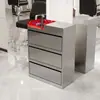 Carro de Herramientas para Salón de Belleza Gabinete de Almacenamiento Móvil con Cajones Gabinete de Herramientas para Barbería Peluquería Acero Inoxidable