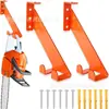 Soporte Transfronterizo para Motosierra 10 pulgadas Resistente Soporte de Pared para Motosierra Gancho de Acero para Motosierra Adecuado para Estante de Almacenamiento de Garaje