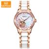 Relógio Mecânico Totalmente Automático Suíço Novo de Alta Gama, Relógio Feminino com Pulseira de Aço, À Prova d'Água, Luxo Leve, Design de Nicho