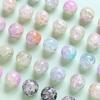 Cuentas de Cristal Estilo Japonés Palomitas de Maíz Doble Color Agujero Recto DIY Joyería Hecha a Mano Mano Collar Aretes Cuentas Accesorios