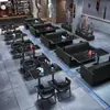 Mesas y Sillas de Estilo Industrial para Bares, Juego Completo de Mesas y Sillas para Cafeterías de Estilo Occidental, Sofás para Cabinas de Barbacoa de Restaurantes Occidentales