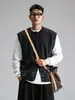 Estilo Tienda por Departamentos Familia G Chaqueta de Primavera para Hombre Moda Bloques de Color Patchwork Lana Chaqueta de Béisbol Abrigo Tendencia 1002H//F14