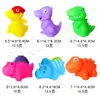 Venta Caliente Transfronteriza Juguetes de Baño y Juego en el Agua para Niños Apretar y Llamar Juguetes Vinilo Caucho Suave Simulación Dinosaurio Triceratops Modelo Adornos