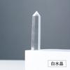 Venta caliente transfronteriza de piedra de ojo de tigre de cristal blanco púrpura rosa natural de 1-1,2 cm de diámetro, columna de seis puntas de una sola punta, adornos de escritorio DIY