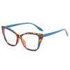 23 nuevas gafas de ojo de gato lisas para mujer personalidad todo partido combinación de colores estilo europeo y americano moda gafas lisas al por mayor