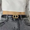 Nuevo Cinturón 2024 para Mujer Hebilla de Pin Nicho Versátil Moda Jeans con Estilo Coreano Delgado de Gama Alta