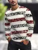 2026 Nova Moda Europeia e Americana Camiseta Masculina de Manga Longa com Estampa Digital 3D Exclusivamente para Sites Independentes Transfronteiriços TK
