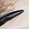 Palo de masaje con cuerno de búfalo Masajeador plantar y de espalda de cuerno de búfalo Palo de masaje de 7 palabras Servicio de grabado