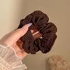 Scrunchie Floral Fresco e Simples para Mulheres, Elástico de Cabelo com Renda e Laço, Acessório de Cabelo com Estampa Estilo Ballet para Venda no Atacado