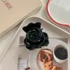 Pinza de Agarre Estilo Nuevo Rosa Sentido de Alta Calidad Etiqueta Dorada Pinza de Tiburón con Letra Temperamento Suave Pinza de Medio Agarre para Cola de Caballo Alta Accesorios para el Cabello para Mujeres