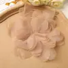 Estilo Coreano Doce Super Fada Borda Ardente Pedaços de Flor Grande Chiffon Flores Espalhadas Corda de Cabelo DIY Adorno de Cabeça Saia Roupa Acessórios de Flor