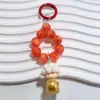 Bubble Mart Colgante de Cadena para Teléfono Móvil Lindo Cuentas Pintadas a Mano Cadena Doble Colgante Colgante para Bolso Colgar DIY