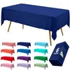 Mantel cuadrado desechable de PEVA, superventas transfronterizo, impermeable, a prueba de aceite, fácil de limpiar, mantel de alta calidad para bodas, fiestas y días festivos