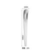 Colher de Sorvete de Aço Inoxidável 304 Colher de Sobremesa para Restaurante Colher de Sorvete Estilo Ins Cabeça Plana Colher para Recheio de Pastel Fabricante Atacado
