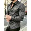 Otoño 2026 Nueva Camisa de Manga Larga con Estampado 3D para Hombre Primavera y Otoño SHEIN AliExpress Moda Transfronteriza Top de Moda