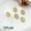 Pedras de Strass para Nail Art da Série Zircônia de Luxo Leve, Pingente de Estrela-do-Mar Versátil Deslumbrante e Luxuoso, Pedras de Strass para Unhas Laço