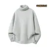 Suéter grosso de gola alta, malha masculina estilo casual, suéter pullover masculino, item da moda transfronteiriço em estoque, novo modelo inverno 2026