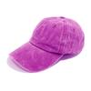 Gorra de béisbol lavada de algodón transfronterizo, gorra de béisbol suave de color liso, gorra parasol, logotipo bordado al por mayor