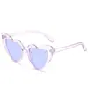 Jamie 5156 Gafas de Diseño Retro Gafas de Sol Multicolor con Forma de Corazón Gafas de Sol Polarizadas con Forma de Corazón