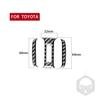 Adecuado para Toyota Speedmaster 4Runner pegatina decorativa de ventilación de escape trasero modificación interior fibra de carbono accesorios para el interior del coche