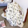 Elegante Falda de Gasa, Falda de Longitud Media con Estampado Floral Francés para Mujer, Verano 2025 de Cintura Alta, que Cubre la Cadera, Adelgazante, de Longitud Media