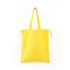 Diretamente do Fabricante, Sacolas de Lona Coloridas Lisas com Cordão em Estoque, Sacolas de Lona com Cordão para Compras de Algodão no Atacado