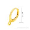 Fábrica de origen microincrustaciones accesorios para joyería de cobre microincrustaciones accesorios para hebilla de oreja galvanoplastia de oro de 18 quilates accesorios para hebilla de oreja DIY