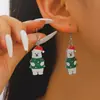 Pendientes de Navidad Europeos y Americanos Originales Lindos Animales Navideños Serie Festiva Extraña Pendientes Personalizados Pendientes de Dibujos Animados para Mujer
