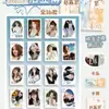 Novos cartões postais estilo Polaroid autoadesivos com relevo prateado apresentando a celebridade da quarta geração Zhao Lusi da série de anime "White Deer", disponíveis para atacado